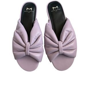 MARC FISHER LTD Slip On Twisted Slide Sandals, Violet,Size 8.5,NWOT